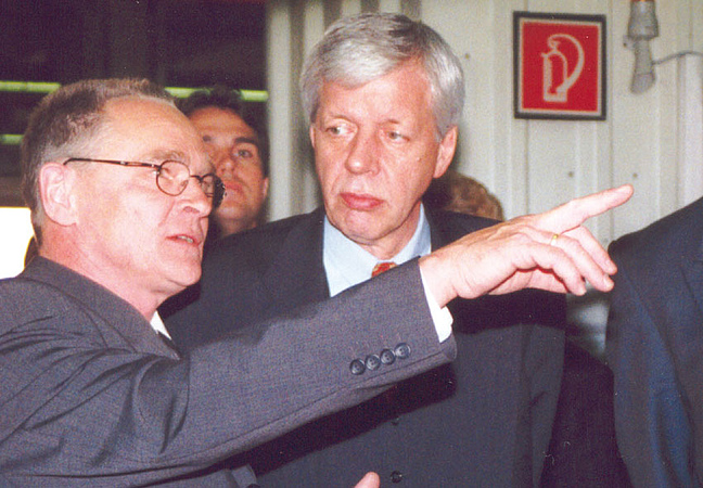 Besuch Wirtschaftsminister Werner Müller 2000