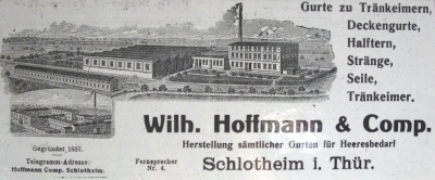 Wilhelm Hoffmann & Co Werbung